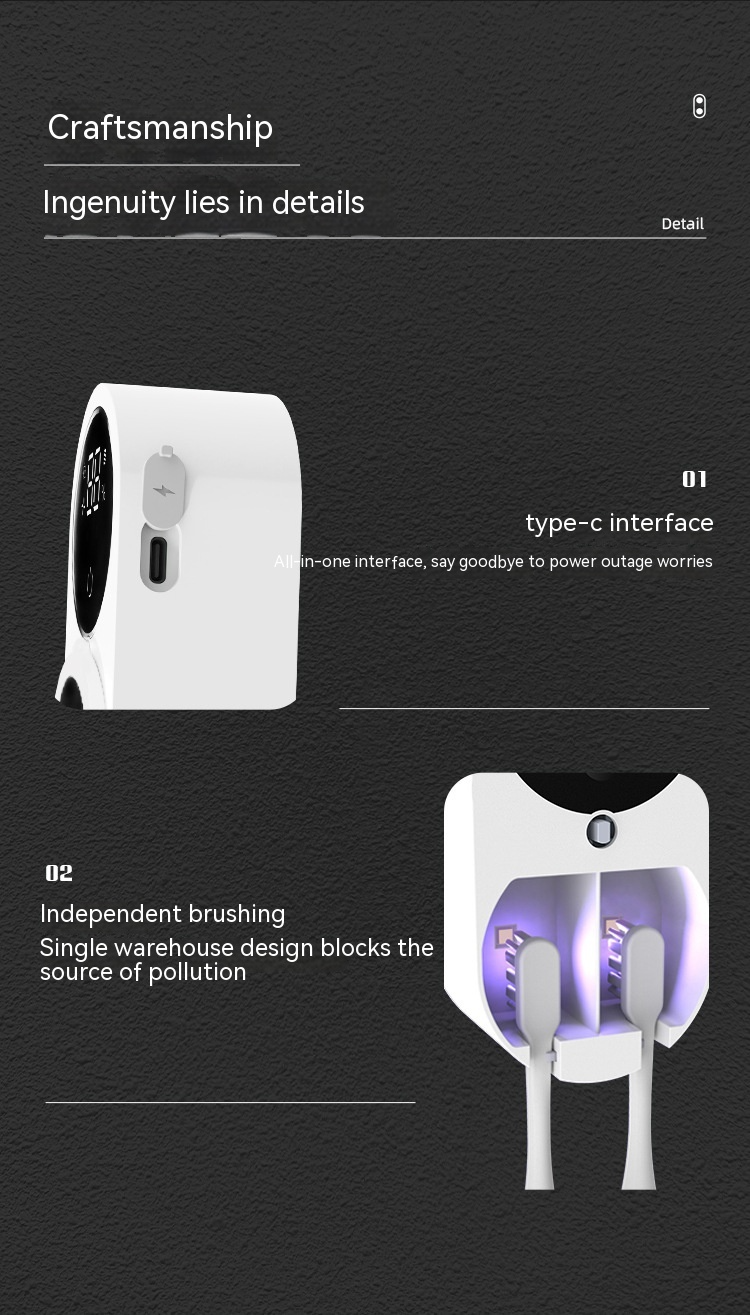 SmartClean UV Toothbrush Cleaner – Sanitizer & Disinfection