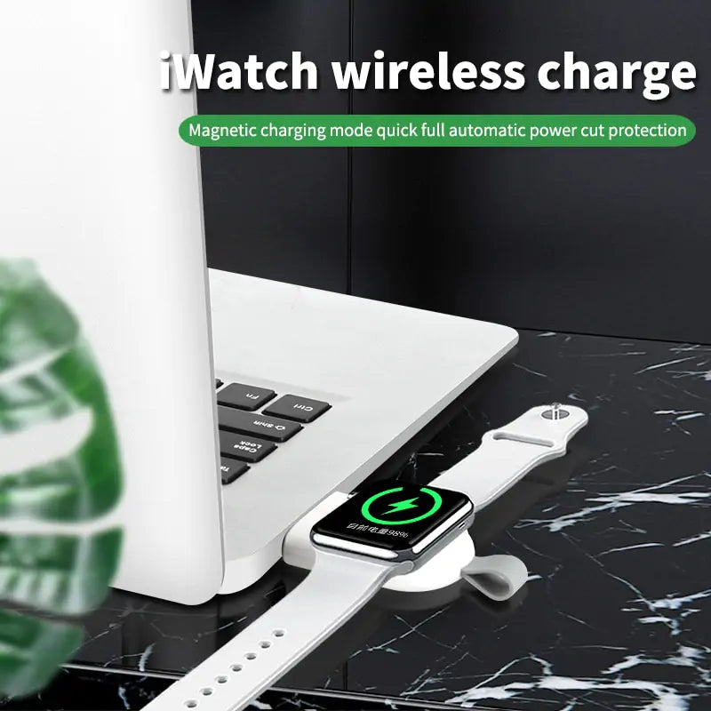 Portable Wireless Charger for iWatch – Fast & Compact