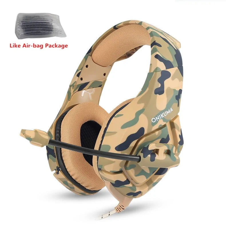 Camouflage Gaming Headphones – Immersive Sound