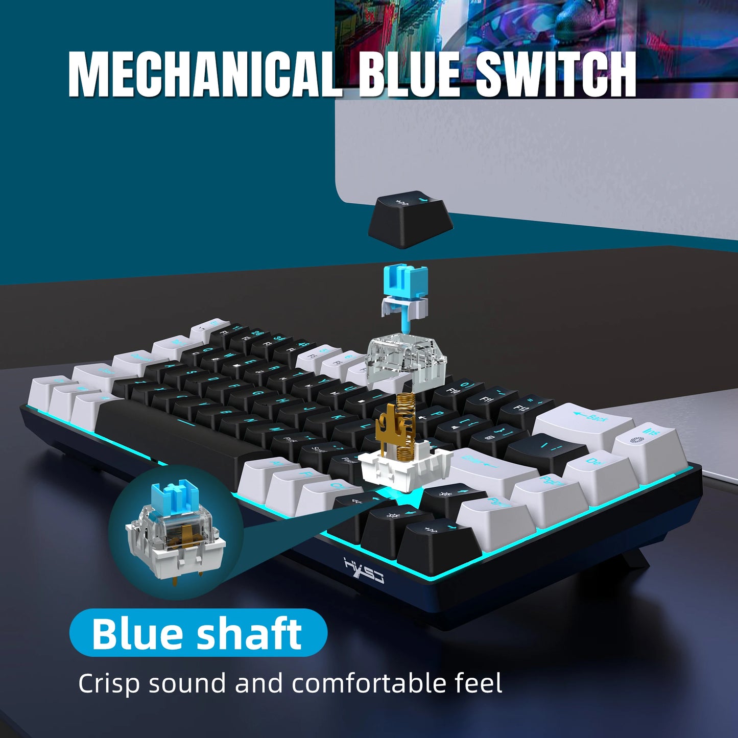 Hot-Swap Mechanical Keyboard – Custom Switch