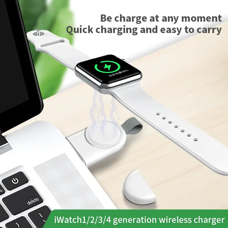 Portable Wireless Charger for iWatch – Fast & Compact