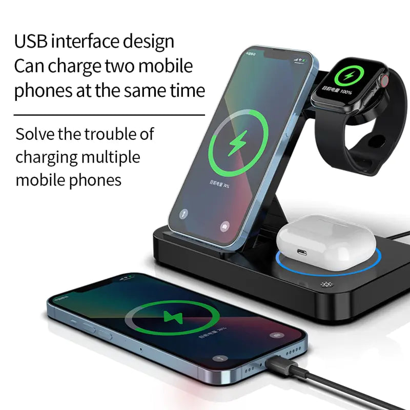 Wireless Charger Stand 4-in-1