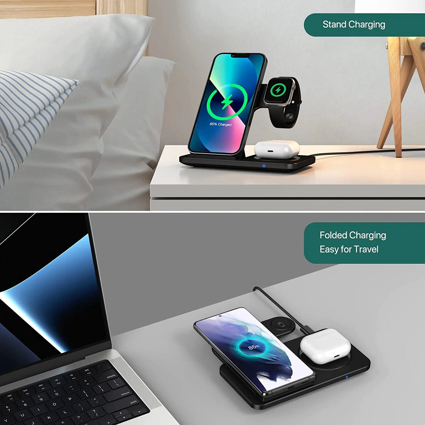 Fast Wireless Charger Stand – Quick & Convenient Charging