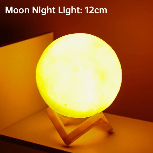 LED Moon Lamp – Dimmable & Realistic Lunar Glow