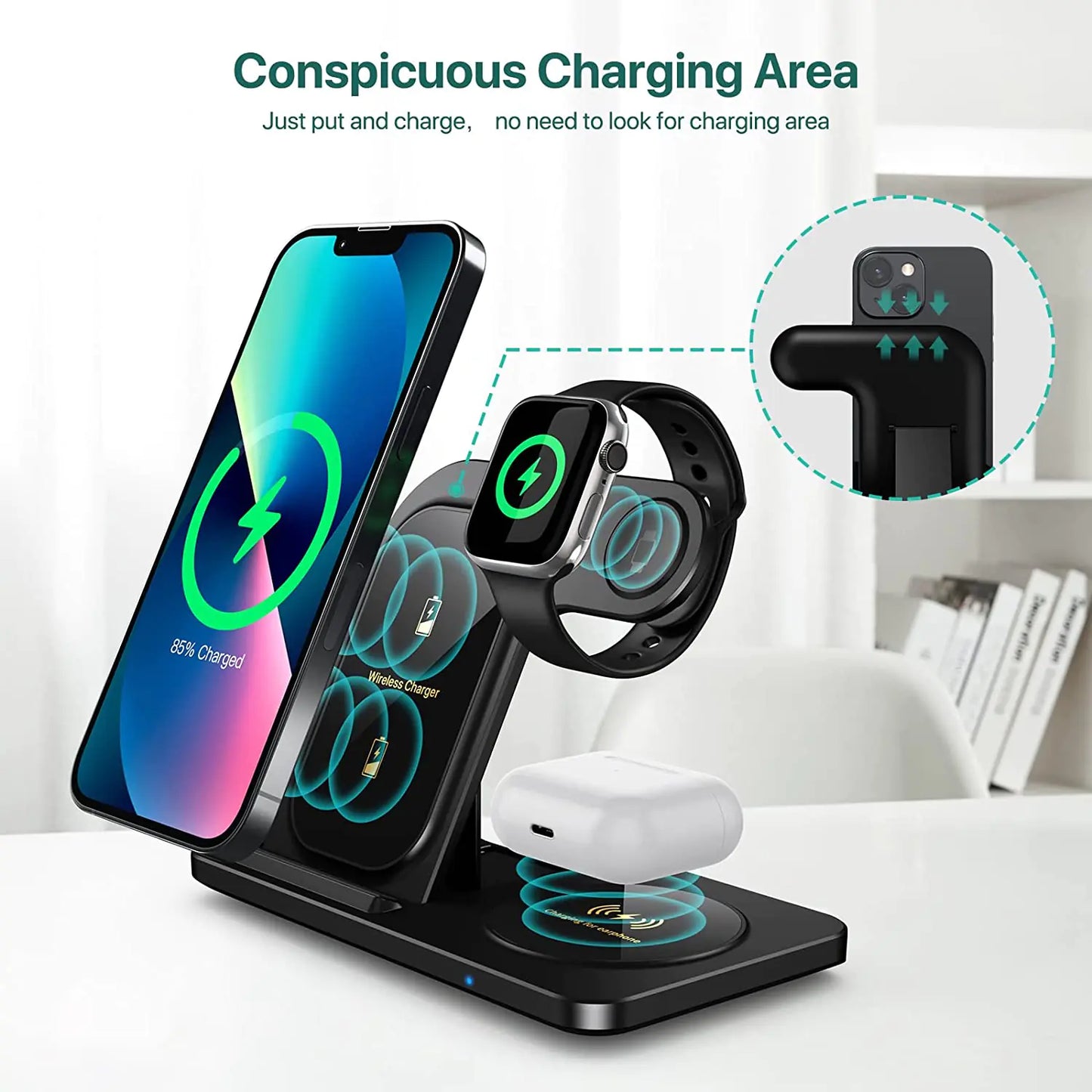 Fast Wireless Charger Stand – Quick & Convenient Charging