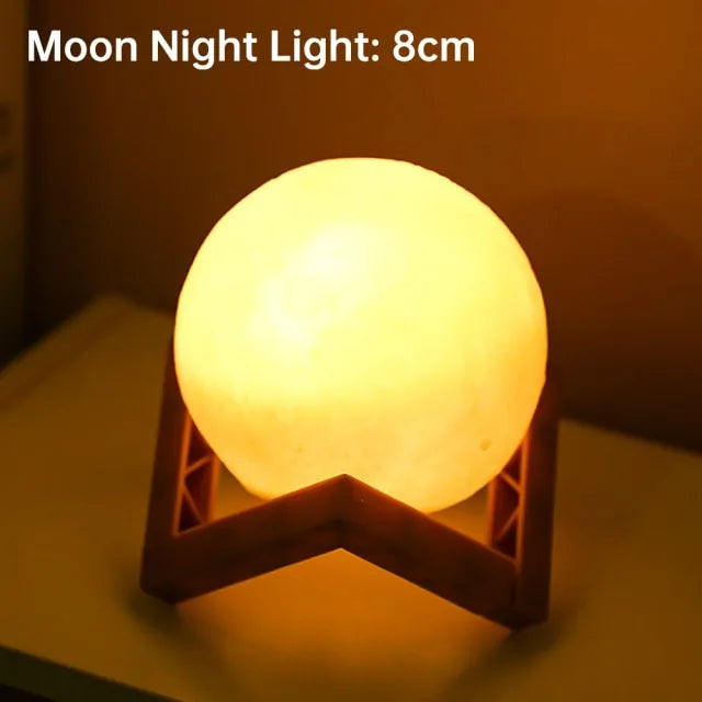 LED Moon Lamp – Dimmable & Realistic Lunar Glow