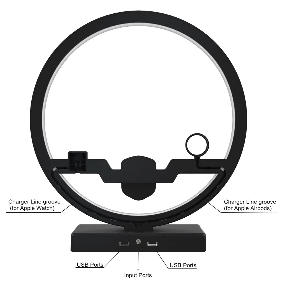 Qi Wireless Charger Table Lamp