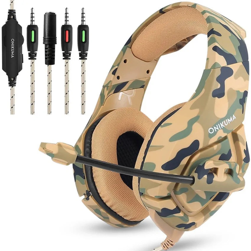 Camouflage Gaming Headphones – Immersive Sound