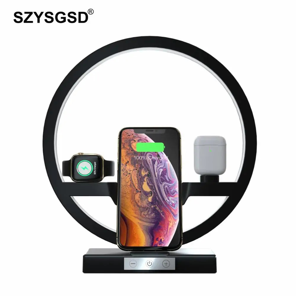 Qi Wireless Charger Table Lamp