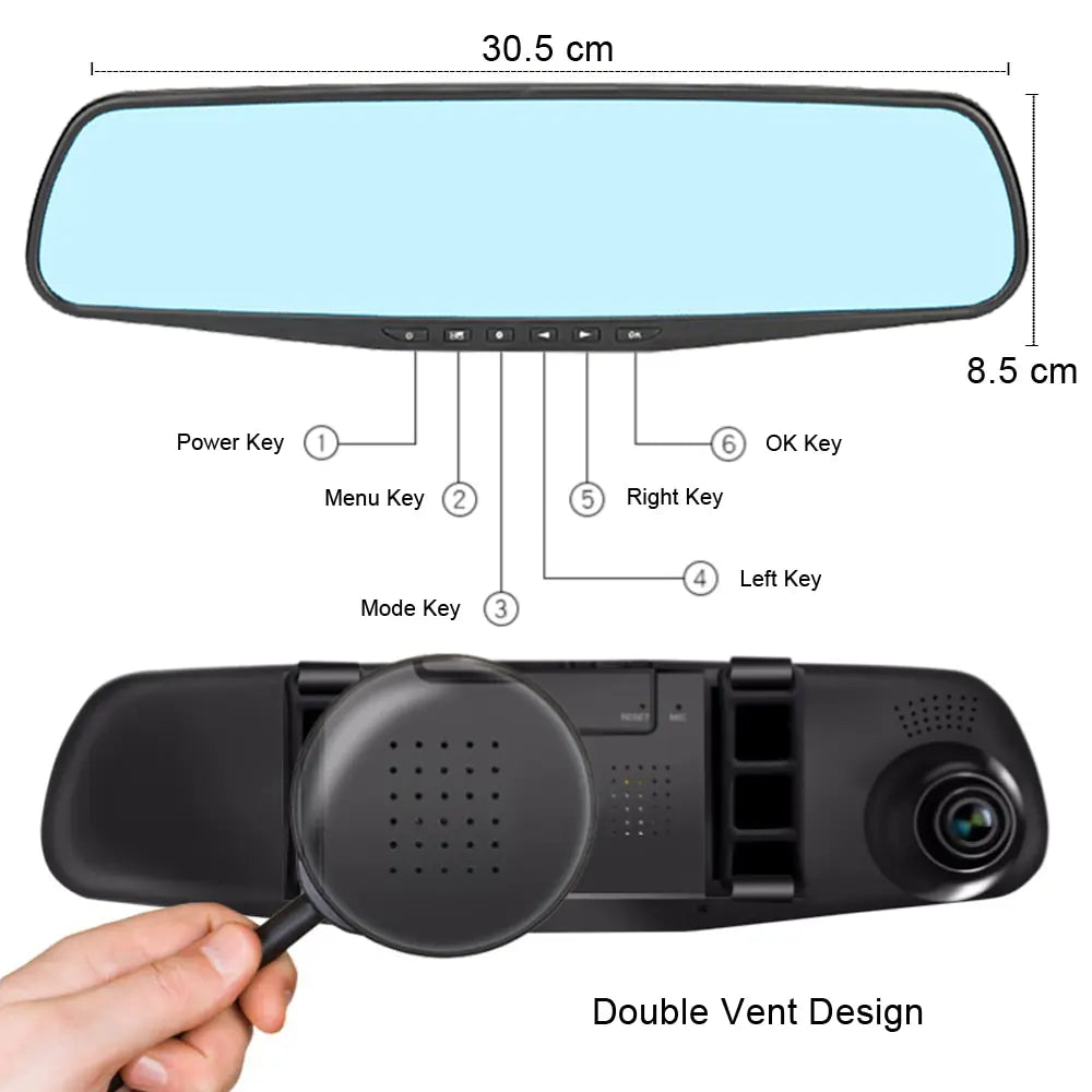 1080P Full HD Car DVR Dash Camera with Night Vision